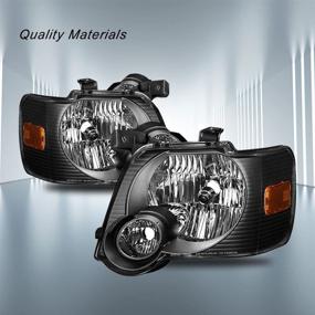 img 1 attached to Сборка фары для Ford Explorer 07-10 / Ford Explorer Sport Trac 06-10 - водительская и пассажирская сторона от SOCKIR.