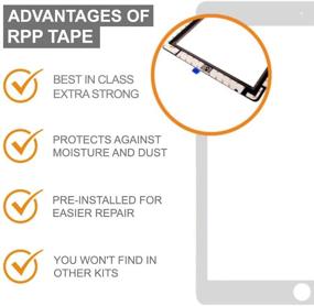 img 1 attached to Premium iPad Mini 1 Screen Replacement Kit with Tools - White | RepairPartsPlus