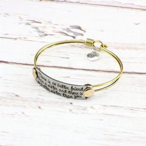 img 2 attached to UNQJRY Friendship Handstamped Personalized Jewellery