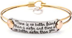 img 4 attached to UNQJRY Friendship Handstamped Personalized Jewellery