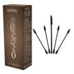 estel only looks professional eyebrow eyelash tint dye (brown) and 100 cotton swabs bundle - ideal for makeup artists logo