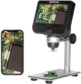 img 4 attached to 🔬 Explore the World in Detail with the 1000X LCD Digital Microscope by Bysameyee: WiFi Wireless 4.3 Inch 1080P Zoom Camera, 8 LED Lights, Rechargeable Battery