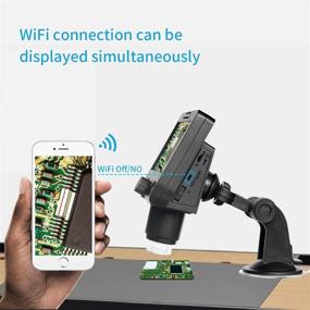 img 3 attached to 🔬 Explore the World in Detail with the 1000X LCD Digital Microscope by Bysameyee: WiFi Wireless 4.3 Inch 1080P Zoom Camera, 8 LED Lights, Rechargeable Battery