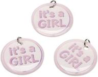 👶 adorable darice it's a girl charm circles: 12-piece set for celebrating your little princess logo