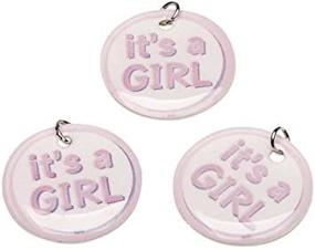 img 1 attached to 👶 Adorable Darice It's a Girl Charm Circles: 12-Piece Set for Celebrating Your Little Princess