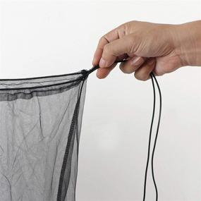 img 1 attached to 🐦 ZOENHOU 2 PCS Bird Cage Cover - Adjustable Nylon Mesh Net Skirt with Seed Catcher - Circumference 39-78 inch, Height 13 inch: Premium Accessories for a Well-Protected Birdcage