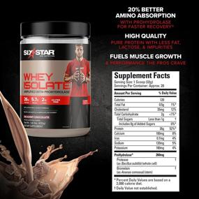 img 3 attached to Six Star Whey Protein Isolate for Muscle Gain & Recovery - Chocolate, 20 Servings, 1.41 lb