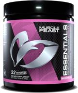 muscle feast vegan essential amino acid powder – keto friendly, no sugar, watermelon flavor – ideal for post-workout recovery and intra-training drink (300g) logo