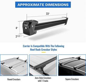 img 2 attached to 🚗 Крышки для лыж на автомобиль AА Products из алюминия - Идеально подходят для большинства багажников - Серебристого цвета