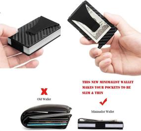 img 2 attached to Slim Portable Carbon Fiber Wallet