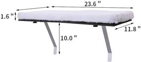 img 2 attached to Vipace Cat Window Perch - Sturdy and Long-lasting Cat Window Hammock Seat for Indoor Cats - Premium Cat Bed Shelf for Window Sill