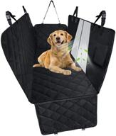 🐶 vaburs waterproof dog car seat covers with mesh window, zippered side flap, anti-slip, heavy duty pet back seat covers for cars suv trucks logo