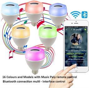 img 1 attached to 🔊 Многосвязный светодиодный Bluetooth колонка с лампочкой: беспроводная умная светодиодная лампочка E26 E27 с RGB-цветом, содержащая музыкальный плеер с контролем через приложение для дома (1 штука)