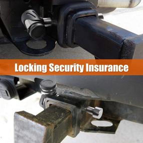 img 2 attached to 🔒 CZC AUTO Stainless Trailer Hitch Receiver Pin Lock - 5/8 Inch, Fits Class III and IV 2-2 1/2 Inch Receiver, Perfect for Hitch Bike Rack, Tray Ball, Tow Rope - Ideal for Trailer, Truck, Car, Boat (1PACK, Silver)