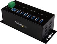 💼 reliable industrial usb 3.0 hub with esd protection - startech.com st7300usbme (black) logo