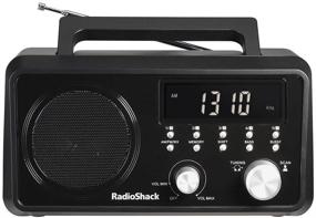 img 4 attached to 📻 AM/FM Portable Radio - Digital Table Radio with NOAA Weather Channels & 25 Station Presets - Power Cord & Battery Operated