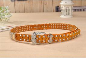 img 2 attached to Western Cowgirl Rhinestone Studded Designer Women's Accessories