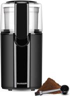 ☕ shardor electric coffee grinder - coffee bean & herb grinder with stainless steel bowl, black logo