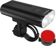 🚴 unleash superior visibility with 6400mah rechargeable bike lights set - 1200lm super bright headlight & taillight for all bikes: hybrid, road, mtb - easy installation! logo