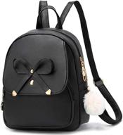 bowknot fashion backpack leather daypacks women's handbags & wallets and satchels logo