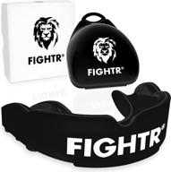 premium fightr mouth guard with enhanced breathability &amp; easy fit | 🥊 sports mouthguard for boxing, mma, football, lacrosse, hockey and more | includes hygienic box логотип