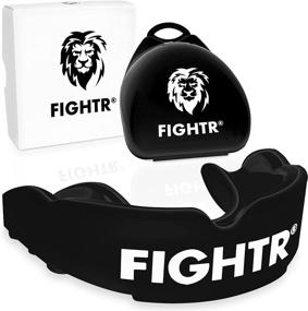 img 4 attached to Premium FIGHTR Mouth Guard with Enhanced Breathability &amp; Easy Fit | 🥊 Sports Mouthguard for Boxing, MMA, Football, Lacrosse, Hockey and More | Includes Hygienic Box