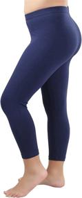 img 1 attached to 👖 Girls Fitted Length Leggings for Girls' Clothing - ToBeInStyle