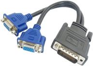 🔌 eoocvt dms-59-штырьковый разъем male к двум vga-штырьковый разъем female y-разветвитель: эффективный адаптер-кабель для видеокарты логотип