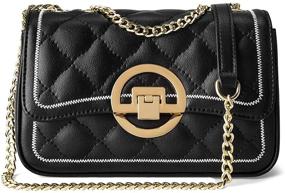 img 4 attached to LAORENTOU Quilted Handbags Shoulder Crossbody