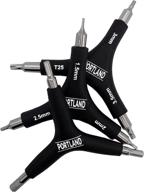 🔧 portland tool company 3-way bike hex wrench set: versatile 3-in-1 hand tool for bike maintenance & repair – ideal for pedals, seat, and handlebar bolts of different sizes (3 pack) logo