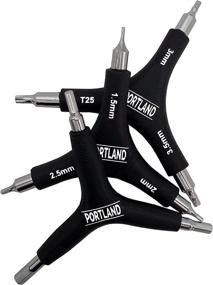 img 2 attached to 🔧 Portland Tool Company 3-Way Bike Hex Wrench Set: Versatile 3-in-1 Hand Tool for Bike Maintenance & Repair – Ideal for Pedals, Seat, and Handlebar Bolts of Different Sizes (3 Pack)