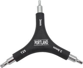 img 1 attached to 🔧 Portland Tool Company 3-Way Bike Hex Wrench Set: Versatile 3-in-1 Hand Tool for Bike Maintenance & Repair – Ideal for Pedals, Seat, and Handlebar Bolts of Different Sizes (3 Pack)