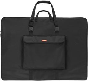 img 3 attached to Nicpro Large Art Portfolio Bag: Waterproof Nylon Case for Professional Artwork Storage with Strap - 35 x 43 Inches