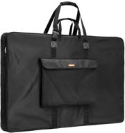 nicpro large art portfolio bag: waterproof nylon case for professional artwork storage with strap - 35 x 43 inches logo