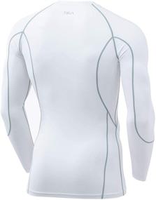img 3 attached to TSLA Sleeve T Shirt Baselayer Compression Men's Clothing and Active
