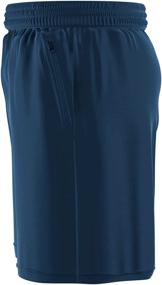 img 1 attached to 🏃 360° Comfort - Men’s Athletic Gym Shorts with Zippered Pockets, 9” Sports Running Workout Shorts for Men