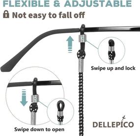 img 2 attached to Optimal Eyewear Comfort: DELLEPICO Adjustable Retainer for Eyeglasses and Sunglasses