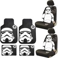 🚗 transform your ride with u.a.a. inc. 8pc star wars stormtrooper seat covers & rubber floor mats logo