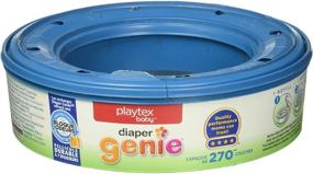 img 4 attached to 👶 Запасная кассета для подгузников Playtex Diaper Genie II: эффективный контроль неприятных запахов, 3 фунта.