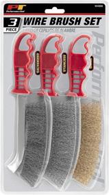 img 1 attached to 🔧 Performance Tool W4990 3pc Hand Brush Set: Ideal for Efficiently Removing Welding Slag, Rust, and Debris - Stainless Steel, Galvanized, and Brass Wire Brushes