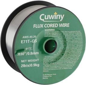 img 2 attached to 🔩 Cuwiny Flux Core Gasless Mig Wire, Mild Steel E71TGS, 0.030-Inch Diameter, 2lb Spool