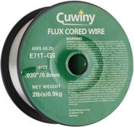 🔩 cuwiny flux core gasless mig wire, mild steel e71tgs, 0.030-inch diameter, 2lb spool logo