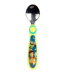 img 2 attached to The First Years Disney/Pixar Toy Story Fork & Spoon Set in Fun Green Color