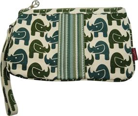 img 1 attached to Bungalow 360 Striped Wristlet Penguin Women's Handbags & Wallets for Wristlets