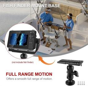 img 3 attached to 🎣 Enhance Your Fishing Experience with the CALIDAKA Universal Fish Finder Mount Base: 360 Degree Swivel, Easy Installation, Ideal Kayak/Boat Fishing Accessory