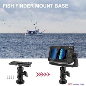 img 2 attached to 🎣 Enhance Your Fishing Experience with the CALIDAKA Universal Fish Finder Mount Base: 360 Degree Swivel, Easy Installation, Ideal Kayak/Boat Fishing Accessory