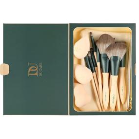 img 2 attached to 💄 DUcare Makeup Brush Set - 14 Essential Cosmetic Brushes for Flawless Application