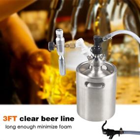 img 1 attached to 🍺 PERA 3/16" Ball Lock Line Assembly: Picnic Tap with 3ft Beer Line - Ideal for Home Brewing!