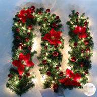 christmas illuminate garland artificial decorations seasonal decor logo