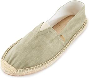 img 4 attached to Alexis Leroy Embroidered Braided Espadrilles Men's Shoes for Loafers & Slip-Ons